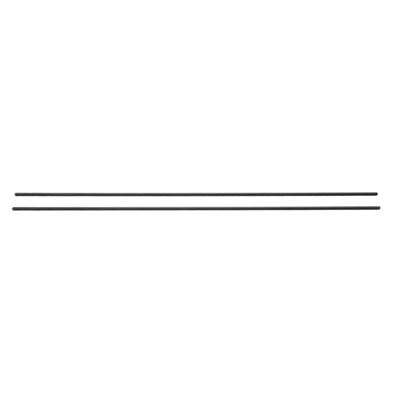 Two black horizontal lines on a white background