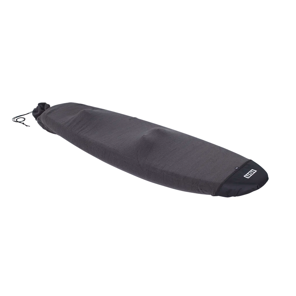 Black wing foil board sock bag on a white background.
